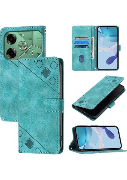 Tecno Pova 6 Için Kabartmalı Pu Kılıf (Yurt Dışından)