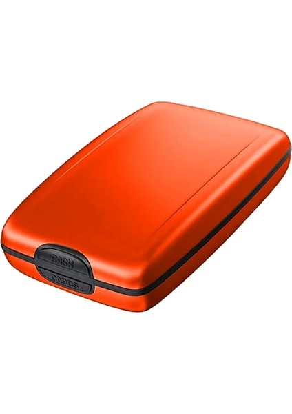 Turuncu Banka Kartı Tutucu Sert Çantayı Engelleyen Cüzdan Katı Kredi Kartı Anti-Yeni Tarama Koruması Kredi Kartı Tutucu Rfid Bozuk Para Cüzdanı (Yurt Dışından)