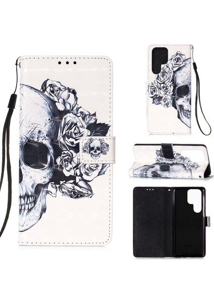 Samsung Galaxy S23 Ultra 5g Için 3D Pu Kılıf (Yurt Dışından)