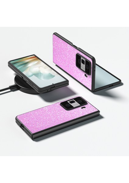 Honor Magic Vs3 Için Siyah Çerçeve Renkli Parıltılı Telefon Kılıfı (Yurt Dışından) modelleri
