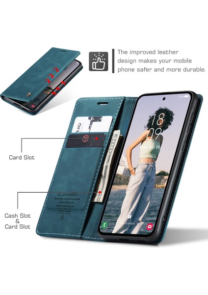 Samsung Galaxy A55 5g Için Çok Fonksiyonlu Pu Telefon Kılıfı (Yurt Dışından) fırsatları