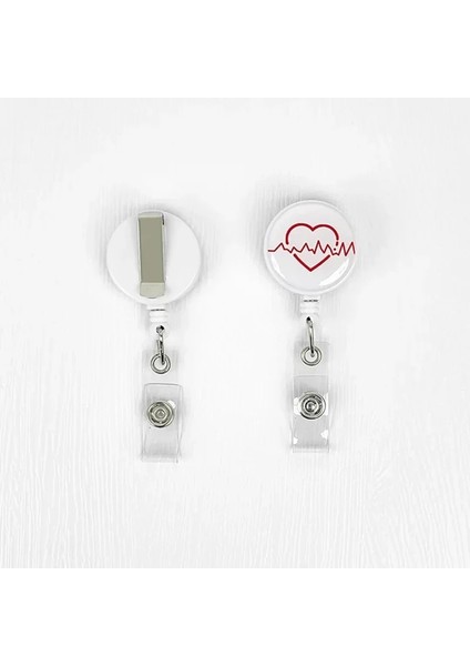 No.3 Sevimli Yaka Kartı Makarası Geri Çekilebilir Tıbbi Işçi Çalışma Kartı Klibi Kimlik Etiketi Tutucu Diş Hekimi Doktor Hemşire Kimlik Kartı Ofis Malzemeleri (Yurt Dışından) fırsatları