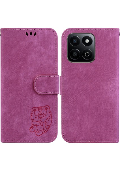 Honor Play 60 Plus Için Küçük Kaplan Kabartmalı Pu Kılıf (Yurt Dışından)