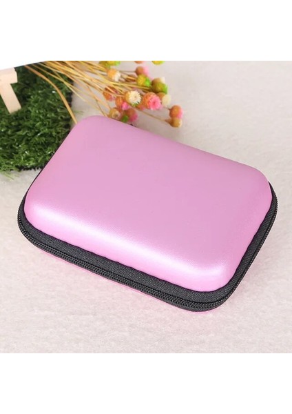 Pembe Seyahat Fermuar Taşıma Sert Çanta Kurulu Oyun Kartları Depolama Paketi Çocuklar Için Fan Eğlence Kart Tutucu Mini Çanta (Yurt Dışından)