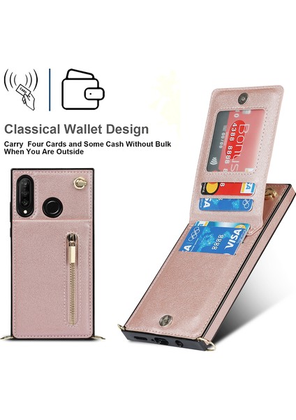 Huawei P30 Için Çapraz Vücut Fermuar Tpu + Pu Arka Kılıf (Yurt Dışından) indirimleri