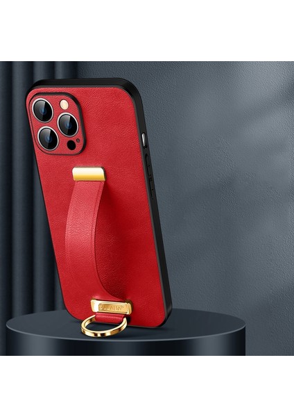 iPhone 14 Pro Max Için Pc+Deri Dokulu Kılıf (Yurt Dışından)