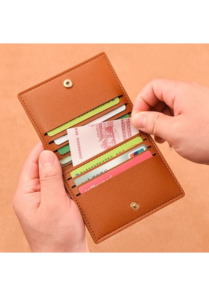 Açık Mor Ultra-Ince Kadın Erkek Kredi Kartı Çantası Küçük Banka Kartı Iş Kimlik Kartı Tutucu Cüzdan Erkek Basit Kartlıklı Cüzdan Çanta (Yurt Dışından) indirimleri