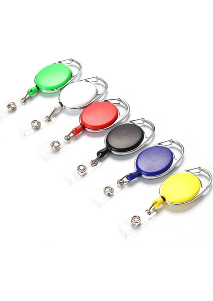 Altın Moda Geri Çekilebilir Makaralı Isimlik Alaşım Plastik Unisex Kimlik Kartı Çalışma Rozeti Kordon Adı Etiketi Kart Tutucu Anahtar Halkalı Anahtarlık Klipleri (Yurt Dışından) fırsatları