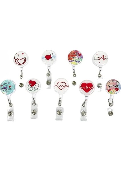 No.11 Sevimli Yaka Kartı Makarası Geri Çekilebilir Tıbbi Işçi Çalışma Kartı Klibi Kimlik Etiketi Tutucu Diş Hekimi Doktor Hemşire Kimlik Kartı Ofis Malzemeleri (Yurt Dışından) fiyatları