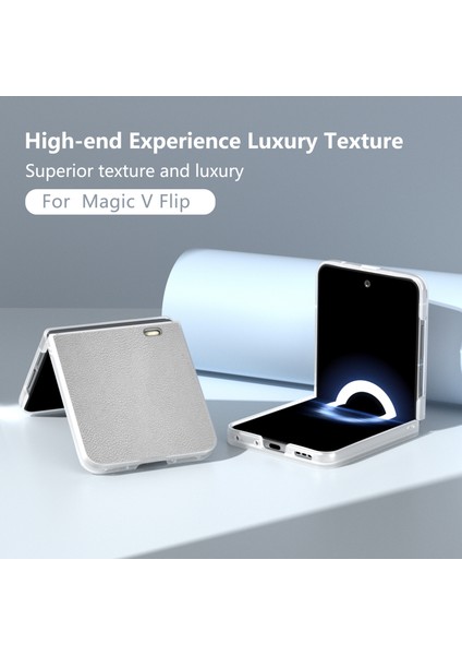 Honor Magic V Flip Için Abe Pu Deri Telefon Kılıfı (Yurt Dışından) fiyatları