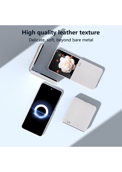 Honor Magic V Flip Için Abe Pu Deri Telefon Kılıfı (Yurt Dışından) modelleri