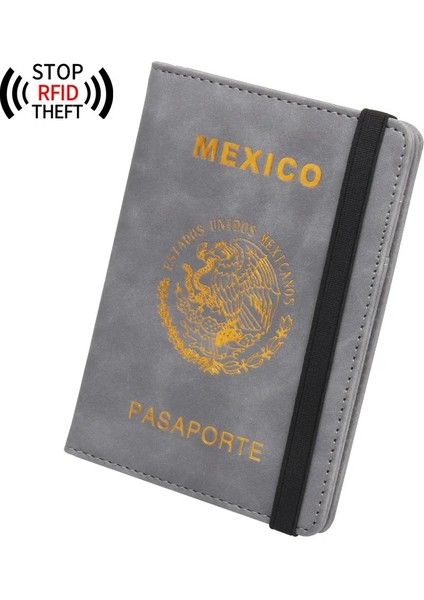 Siyah Adı Özelleştirme Isimleri Pasaport Kapağı Seyahat Cüzdanı Meksika Pasaport Seyahat Organizatör Elastik Bant Kişiselleştirilmiş Pasaport Tutucu Meksika (Yurt Dışından) modelleri