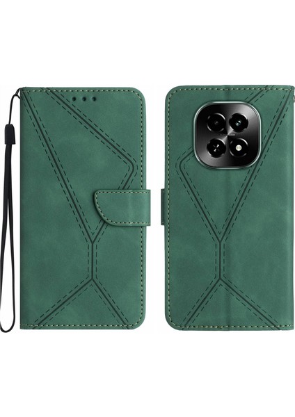 Realme C63 5g Için Dikişli Kabartmalı Pu Kılıf (Yurt Dışından)