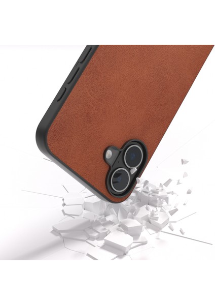 iPhone 16 Için Siyah Kenarlı Dana Dokulu Pu Kılıf (Yurt Dışından) indirimleri