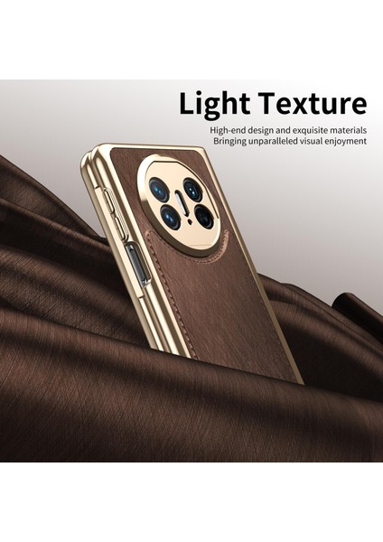 Huawei Mate X3 Için Kaplama Gümüş Brokar Kılıf (Yurt Dışından) fiyatları