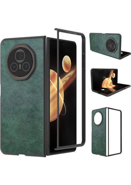 Honor Magic V3 Için Lichi Doku Pu Kılıf (Yurt Dışından)