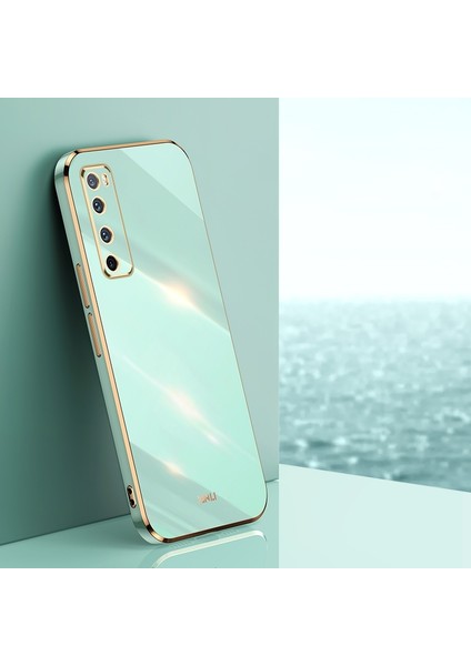 Huawei Nova 7 5g Için 6d Kaplama Altın Kenar Tpu Kılıf (Yurt Dışından)