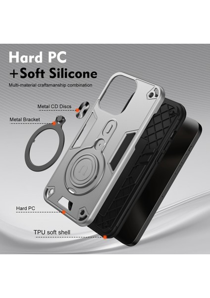 Vivo Y36 5g Için Halka Tutucu Pc Hibrit Tpu Telefon Kılıfı (Yurt Dışından) modelleri