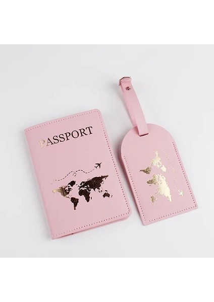 Stil 2 15 Renkler Çift Setleri Dünya Haritası Sevgilisi Çift Düğün Pasaport Kapağı Kılıf Seti Mektup Kadın Erkek Seyahat Tutucu Pasaport Kapağı (Yurt Dışından)
