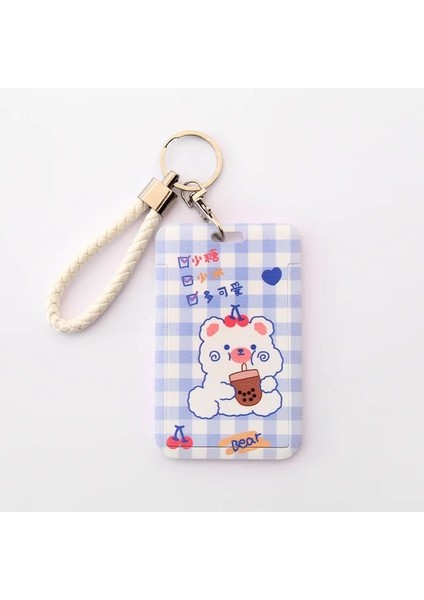 D 2022 Kadın Erkek Kartvizitlik Karikatür Sevimli Geri Çekilebilir Kredi Kartı Sahipleri Banka Kimlik Sahipleri Rozet Çocuk Otobüs Kartı Kılıfı (Yurt Dışından)