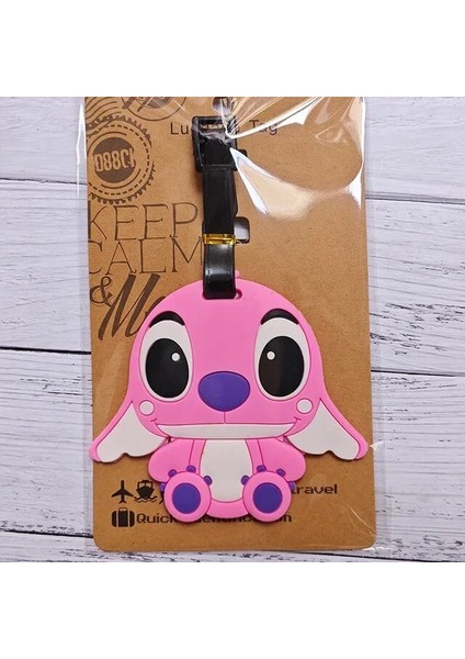 12 Karikatür Dikiş Pembe Seyahat Aksesuarları Bagaj Etiketi Bavul Moda Stil Silikon Taşınabilir Seyahat Etiketi Kimlik Adresleri Tutucu (Yurt Dışından)