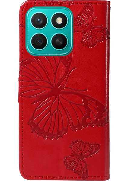 Honor X8C 4g Global Için Kabartmalı Deri Kılıf (Yurt Dışından) modelleri