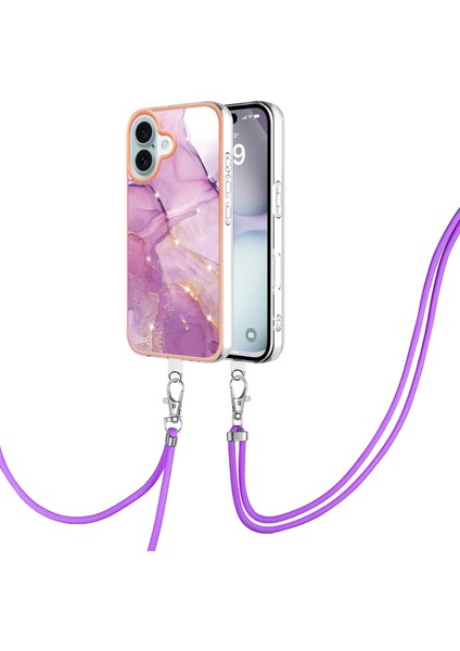 iPhone 16 Için Mermer Imd Tpu Kılıf (Yurt Dışından)