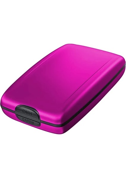 Mor Banka Kartı Tutucu Sert Çantayı Engelleyen Cüzdan Katı Kredi Kartı Anti-Yeni Tarama Koruması Kredi Kartı Tutucu Rfid Bozuk Para Cüzdanı (Yurt Dışından)