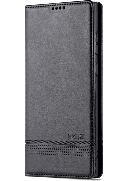 Samsung Galaxy S22 Ultra 5g Için Azns Buzağı Dokulu Pu Kılıf (Yurt Dışından) fiyatları