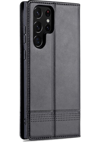 Samsung Galaxy S22 Ultra 5g Için Azns Buzağı Dokulu Pu Kılıf (Yurt Dışından) modelleri