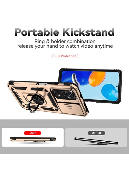 Xiaomi Redmi Note 11 Global Için Sürgülü Camshid Kılıf (Yurt Dışından) modelleri