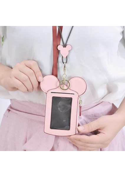 Stil 9 Disney Karikatür Kart Kimlik Depolama Otobüs Tutucu Kılıf Mickey Mouse Kart Çalışma Sertifikası Kordon Çanta Para Kartı Cüzdan (Yurt Dışından)