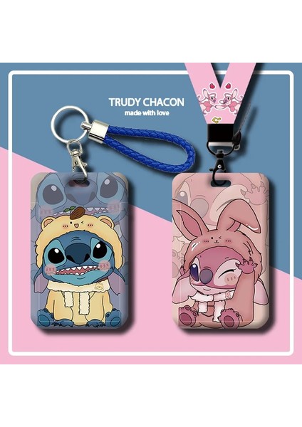 5-C Disney Anime Dikiş Kart Tutucu Sevimli Asılı Boyun Uzun Halat Kart Kapağı Öğrenci Kimlik Kartı Otobüs Kartı Kol Rozeti Tutucu Çocuklar Hediye (Yurt Dışından) fiyatları