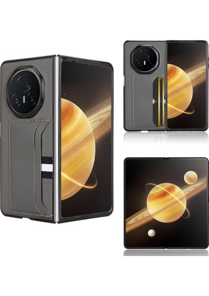 Honor Magic V3 Için Litchi Doku Telefon Kılıfı (Yurt Dışından)