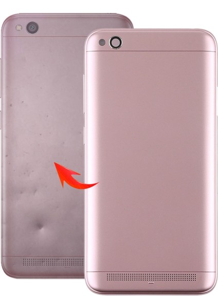 Xiaomi Redmi 5 Için Kamera Lensi ve Yan Tuşlarla Arka Kapak (Yurt Dışından)