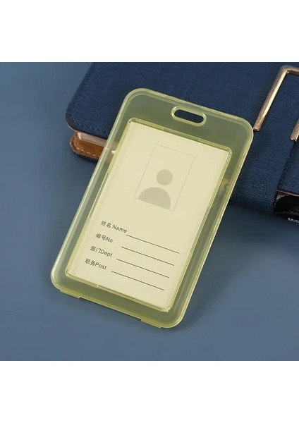 Sarı Kadın Erkek Kart Kılıfı Plastik Şeffaf Iş Bankası Çalışma Kimliği Öğrenci Otobüsü Kredi Kartları Öğrenciler Için Tutucu Kılıfı Koruyun (Yurt Dışından)