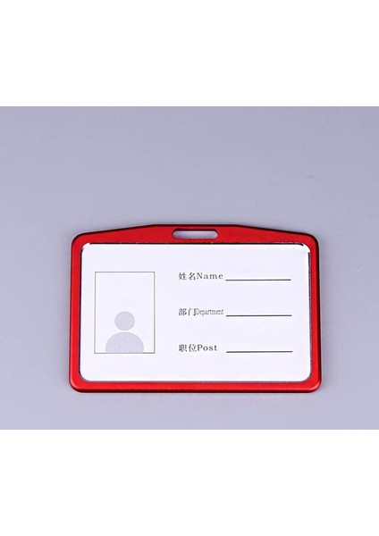 Kırmızı 1 Adet Geri Çekilebilir Rozet Kart Tutucu Alüminyum Çalışma Kartı Kılıfı Hemşire Doktor Kimlik Isim Kartı Rozeti Tutucu Okul Ofis Malzemeleri (Yurt Dışından)