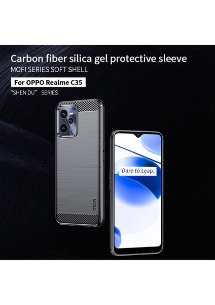 Oppo Realme C35 Için Karbon Fiber Tpu Kılıf (Yurt Dışından) fiyatları
