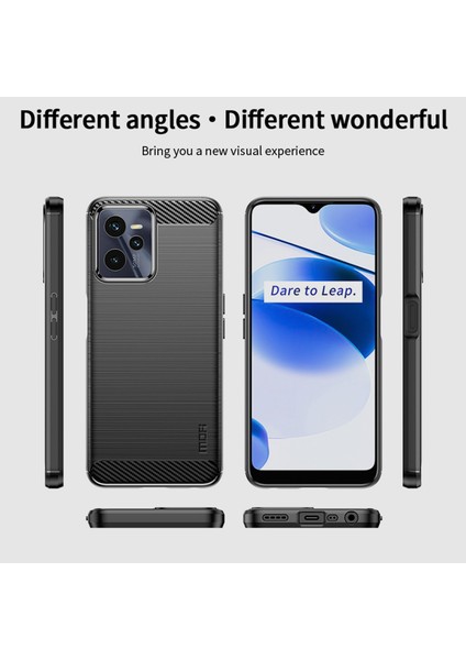 Oppo Realme C35 Için Karbon Fiber Tpu Kılıf (Yurt Dışından) modelleri