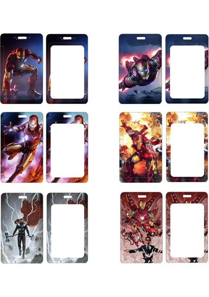 39 Marvel Klasik Film Iron Man Pvc Kart Tutucu Süper Kahramanlar Baskı Koruyucu Kılıf Anti-Kayıp Kordon Kimlik Kartı Asılı Boyun Çanta Hediye (Yurt Dışından) fiyatları