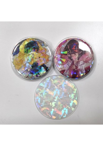 70MM Temizle Lazer Koruyucu Kapak Koruyucu Kılıf Anime Rozeti Pimleri Rozetleri Karikatür Düğmesi Japon Ağrı Çanta Ita Çanta Aksesuarı (Yurt Dışından) fırsatları