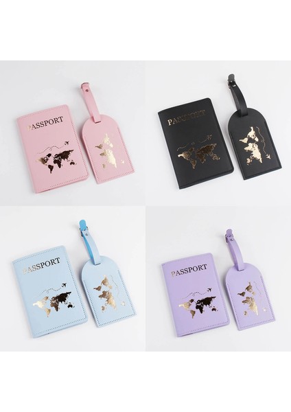 Stil 5 15 Renkler Çift Setleri Dünya Haritası Sevgilisi Çift Düğün Pasaport Kapağı Kılıf Seti Mektup Kadın Erkek Seyahat Tutucu Pasaport Kapağı (Yurt Dışından) fiyatları