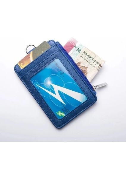 No.1 1 Adet Unisex Pu Deri Kart Tutucu Banka Iş Kimliği Kredi Kartı Tutucu Öğrenciler Otobüs Kartları Kapak Bozuk Para Cüzdanı Para Kesesi Cüzdan (Yurt Dışından) fırsatları