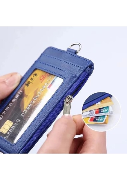 No.1 1 Adet Unisex Pu Deri Kart Tutucu Banka Iş Kimliği Kredi Kartı Tutucu Öğrenciler Otobüs Kartları Kapak Bozuk Para Cüzdanı Para Kesesi Cüzdan (Yurt Dışından) indirimleri