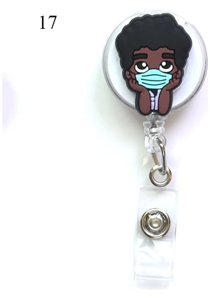 17 Geri Çekilebilir Tıbbi Işçi Yaka Kartı Makarası Kimlik Etiketi Tutucu Çalışma Kart Klibi Sevimli Ofis Malzemeleri Diş Hekimi Doktor Hemşire (Yurt Dışından)