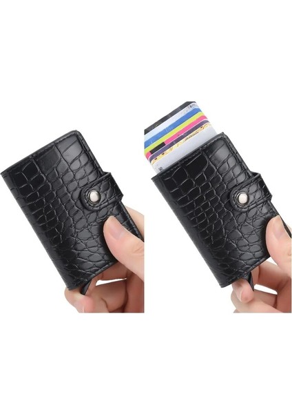 Mavi Yeni Rfid Kart Tutucu Erkek Cüzdan Para Çantası Erkek Vintage Kısa Çanta Küçük Deri Ince Cüzdan Mini Cüzdan Ince (Yurt Dışından) indirimleri