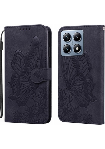 Xiaomi 14T Pro Için Kabartmalı Pu Kılıf (Yurt Dışından)