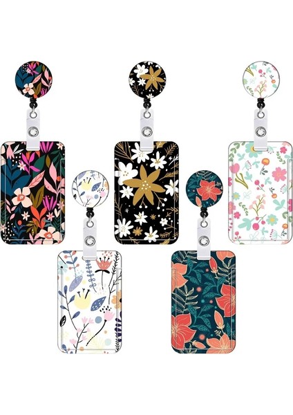 19 1 Takım Çiçekler Kadın Çalışma Kartı Tutucu Adı Kimlik Kartı Kapağı Plastik Iş Kimlik Rozeti Kimlik Kartı Çantaları Iş Çantası ile Kordon (Yurt Dışından) fiyatları