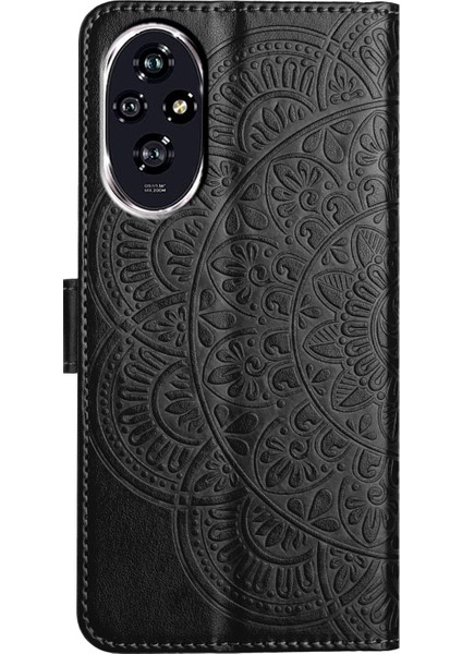 Honor 200 Için Çiçek Kabartmalı Pu Kılıf (Yurt Dışından) indirimleri