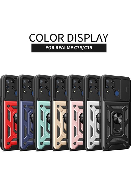 Realme C25 / C15 Için Kayar Kamera Tasarım Kılıfı (Yurt Dışından) fiyatları